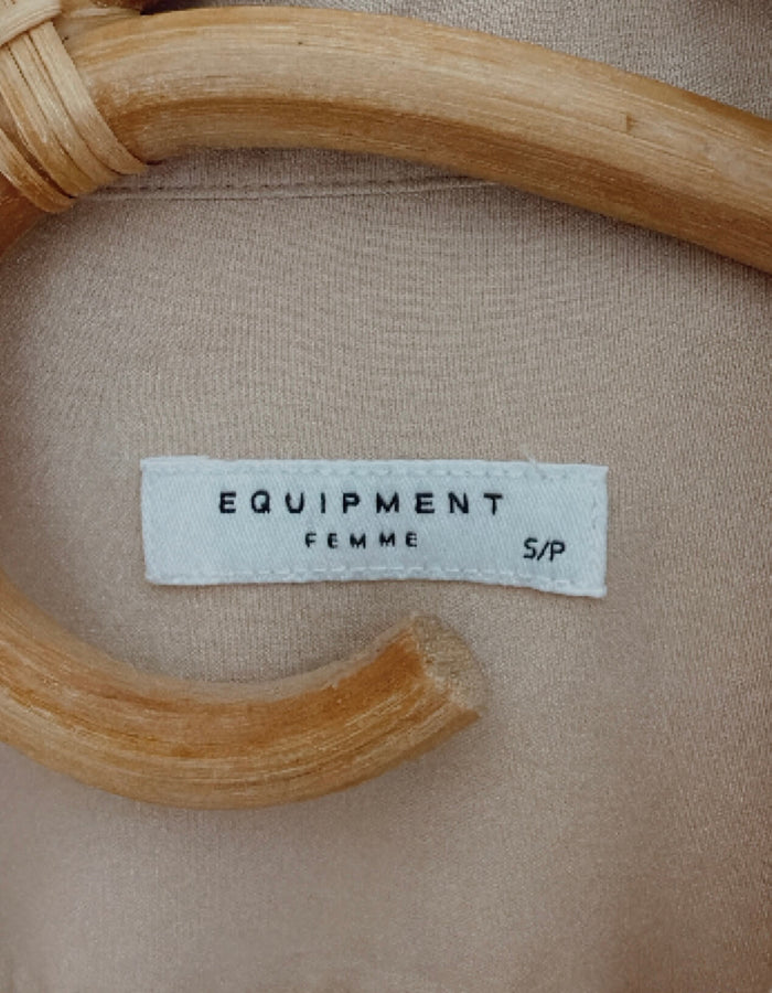 EQUIPMENT // Silk Shirt Dress // Blush // Small