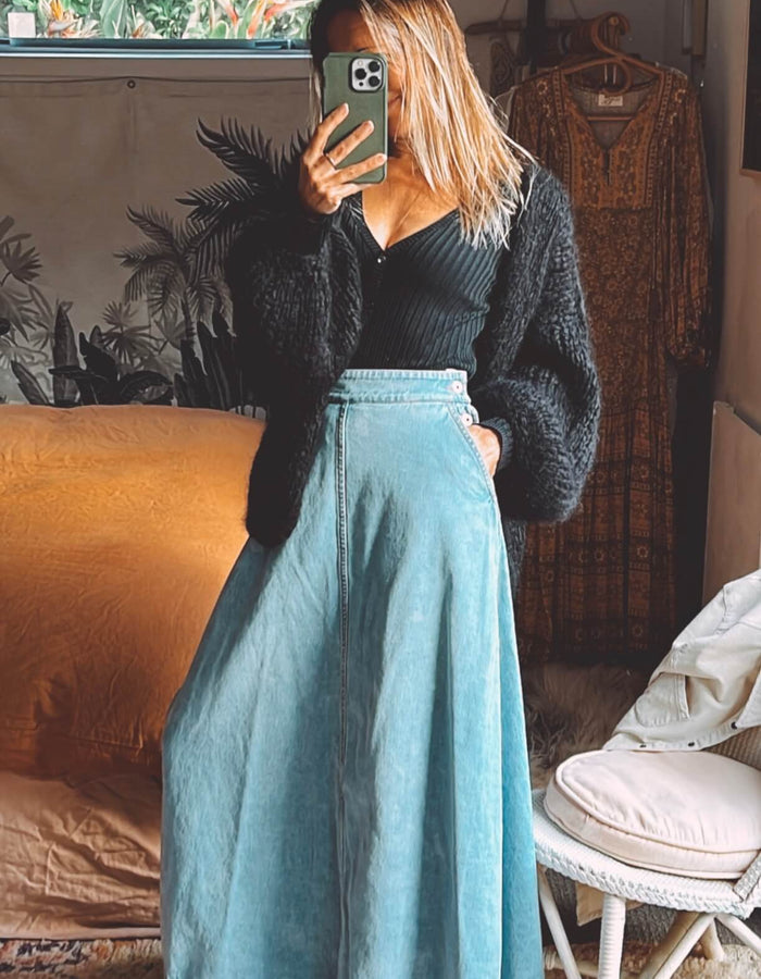 WORN + WILDER // Be Wilder // Mohair Cardi // Black