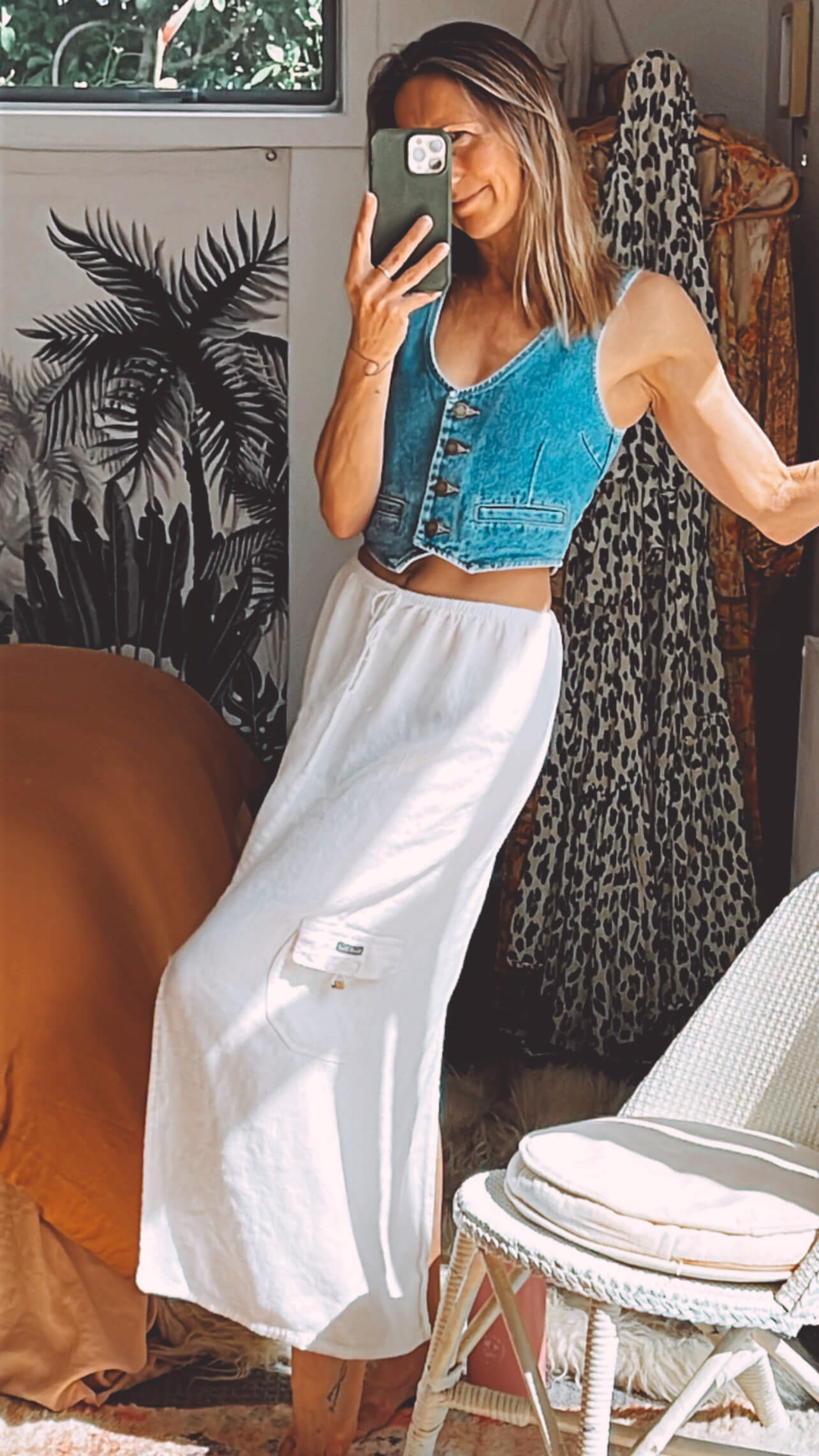 ROLLA'S // Dallas Vest // Chloe Recycled // Mid-Vintage Blue