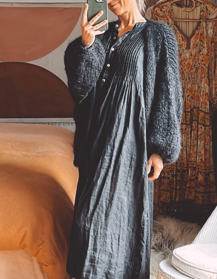 WORN + WILDER // Be Wilder // Mohair Cardi // Black