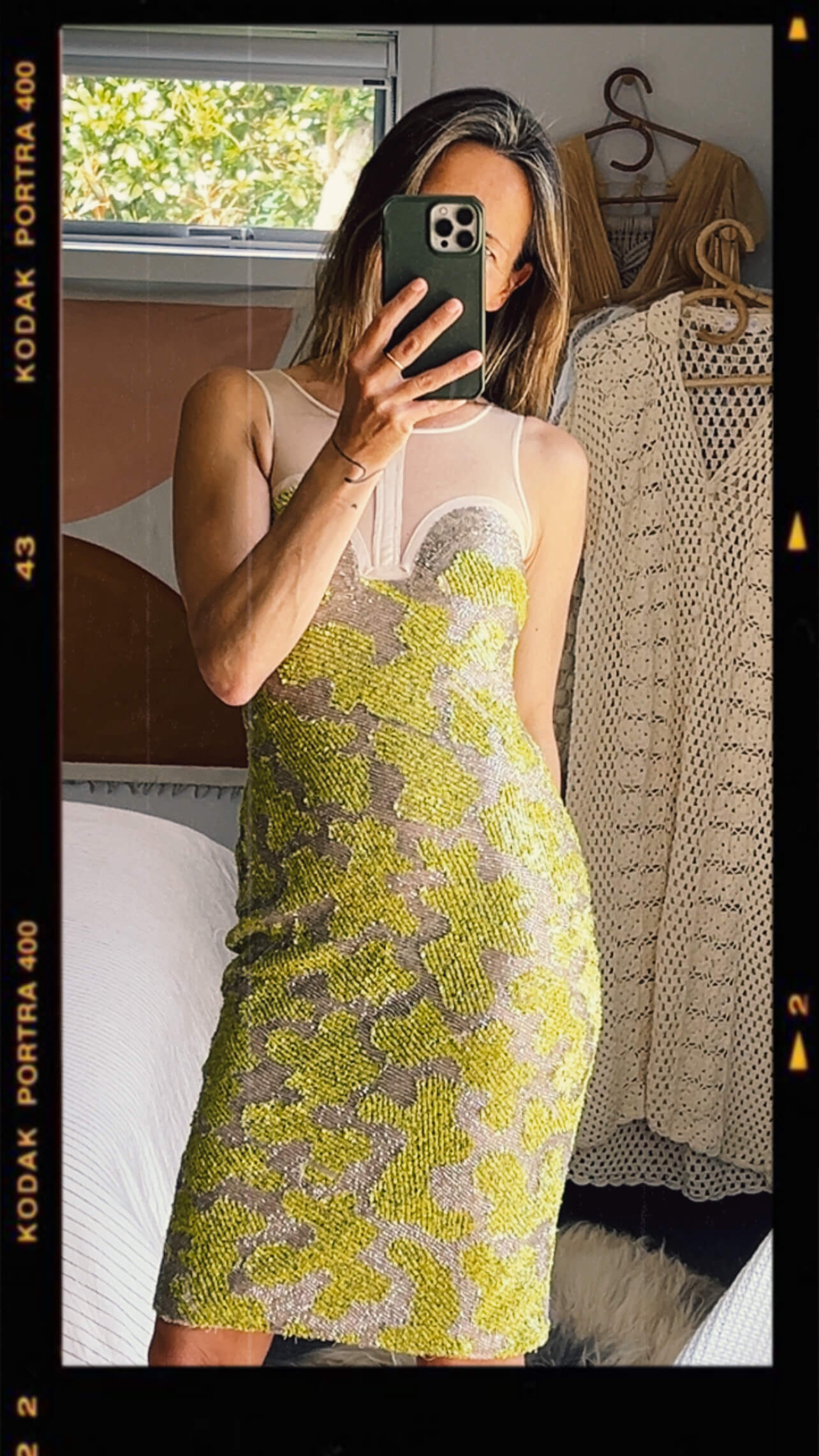 RACHEL GILBERT // Sequin Beaded Dress // Size 1 (8)