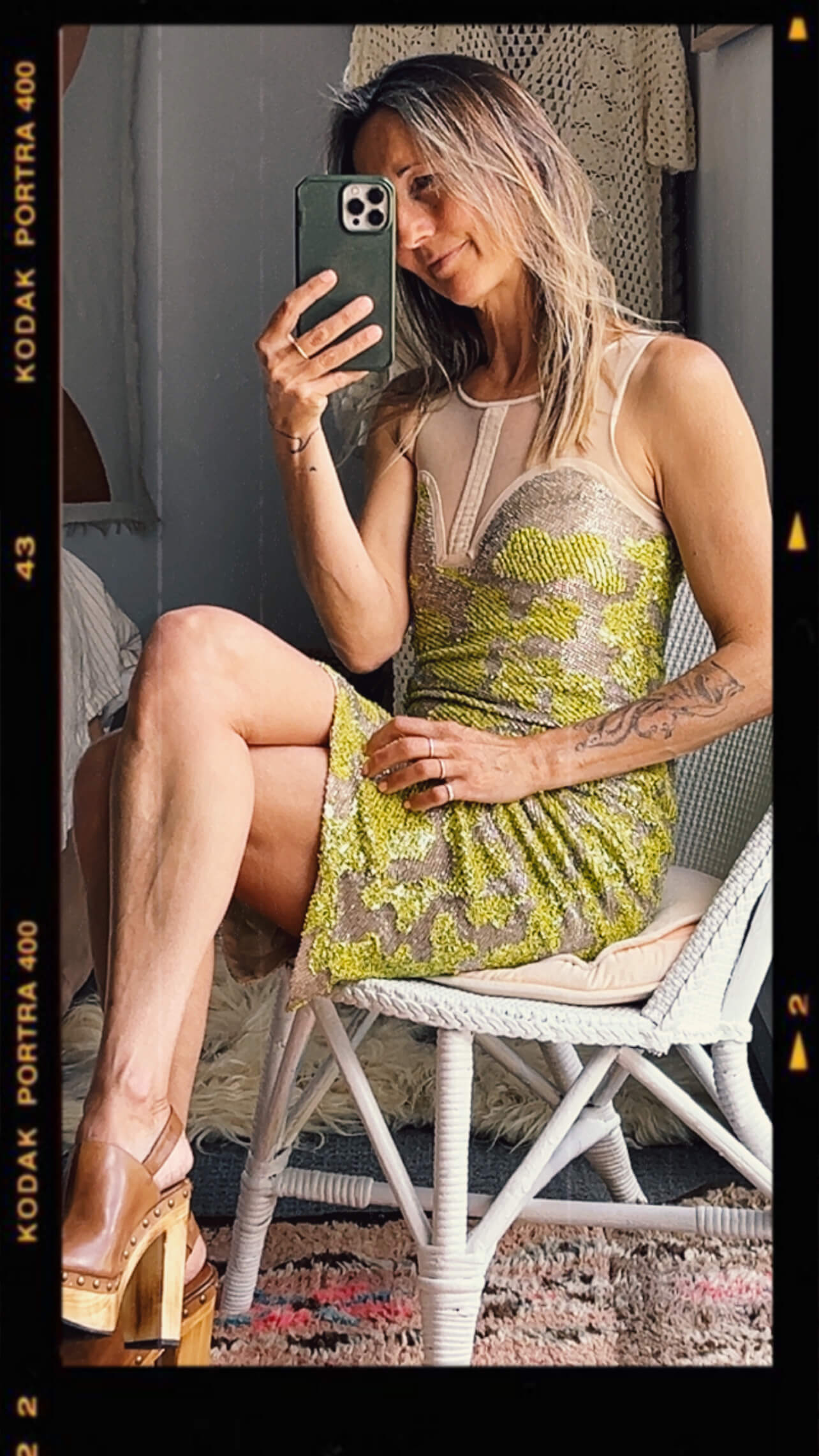 RACHEL GILBERT // Sequin Beaded Dress // Size 1 (8)