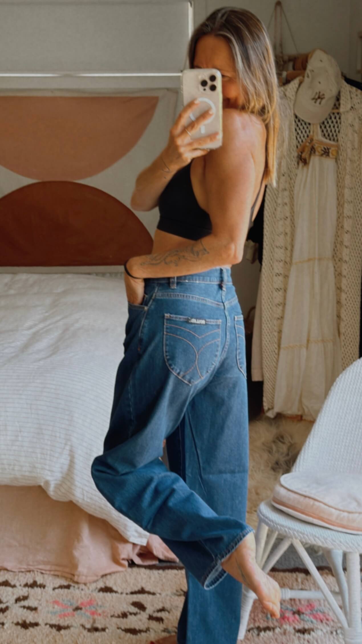 ROLLA'S Gigi Barrel Jean // Forever Blue