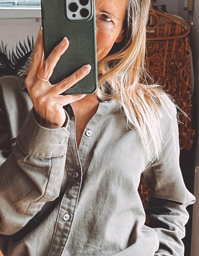 GANT // Khaki Green Shirt // Medium