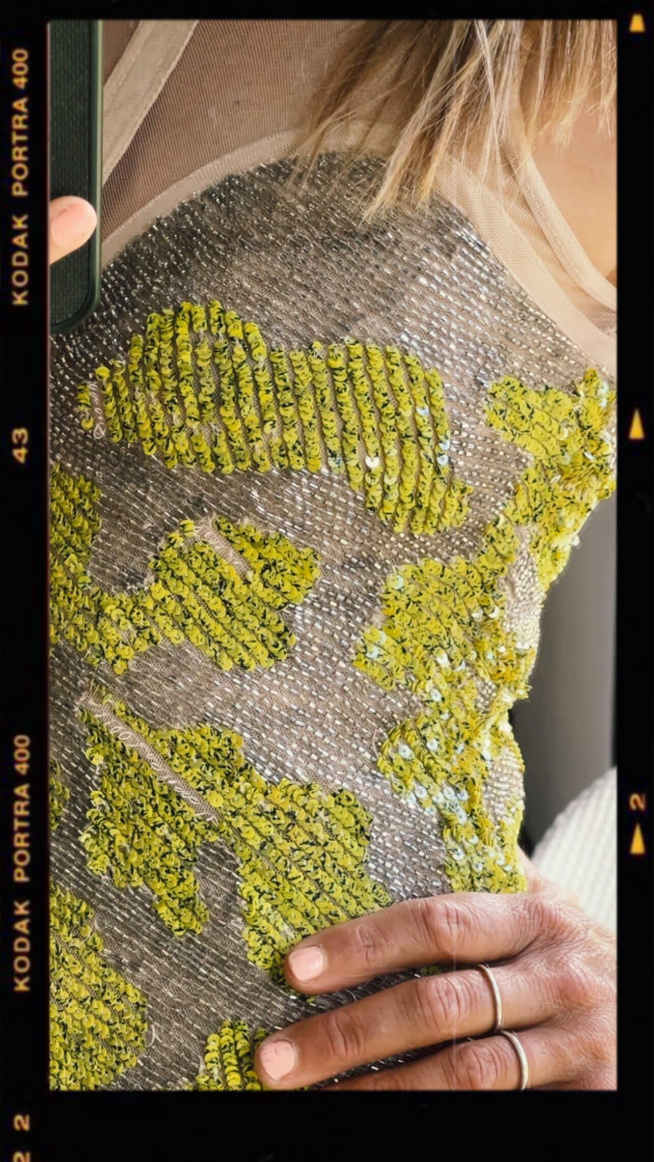 RACHEL GILBERT // Sequin Beaded Dress // Size 1 (8)