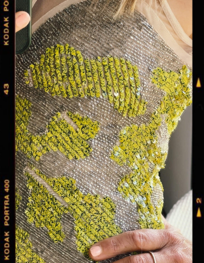 RACHEL GILBERT // Sequin Beaded Dress // Size 1 (8)