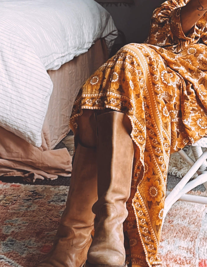 Tan Leather Boot by DESTROY // EUR 38