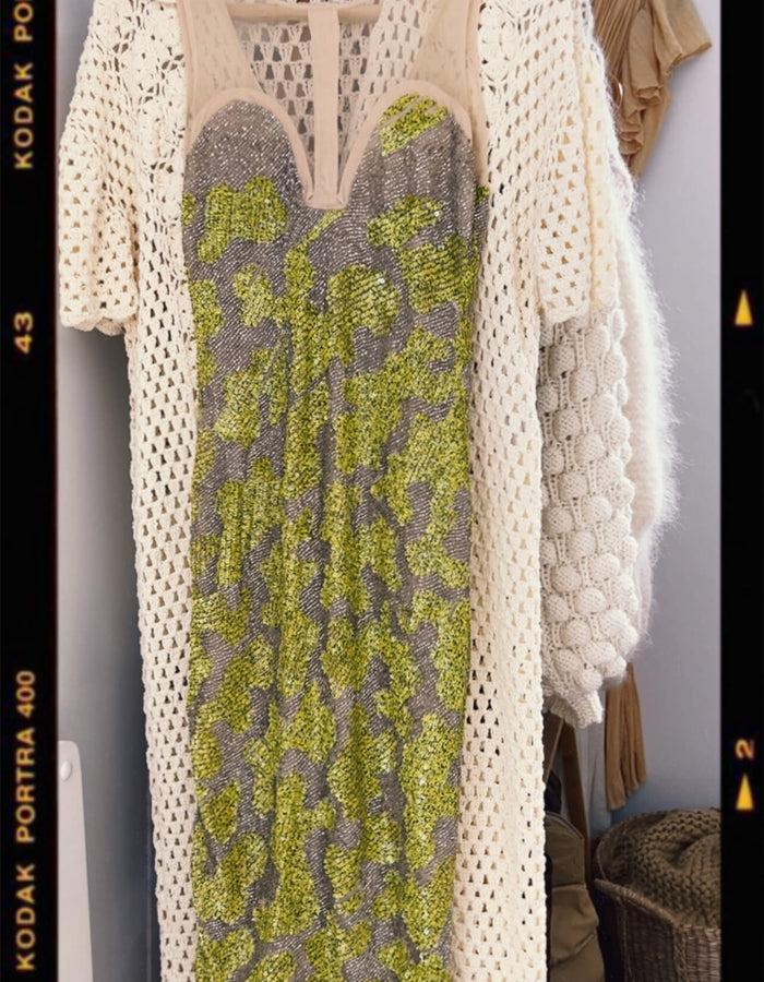 RACHEL GILBERT // Sequin Beaded Dress // Size 1 (8)