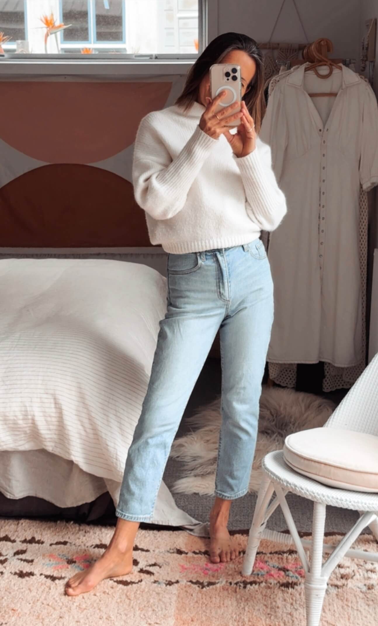 NOBODY DENIM // Frankie Ankle Stretch Petit Soulmate Jeans // Faded Blue // EUR 24