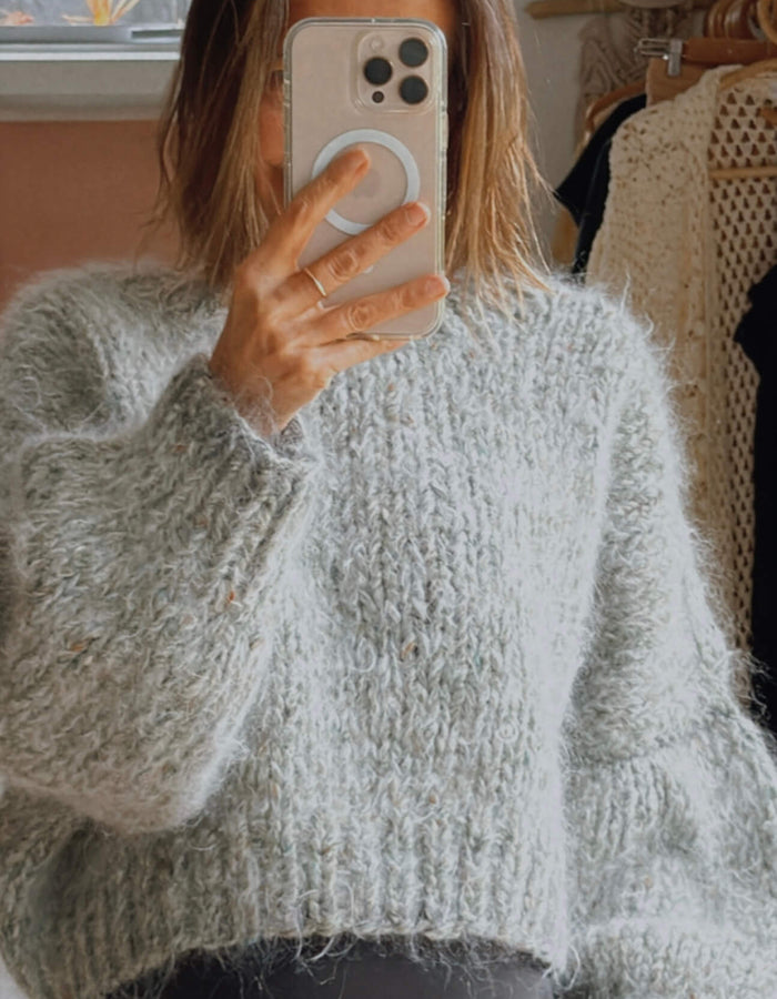 ITCHY KNITS Cropped Jersey // Mohair blend // S/M