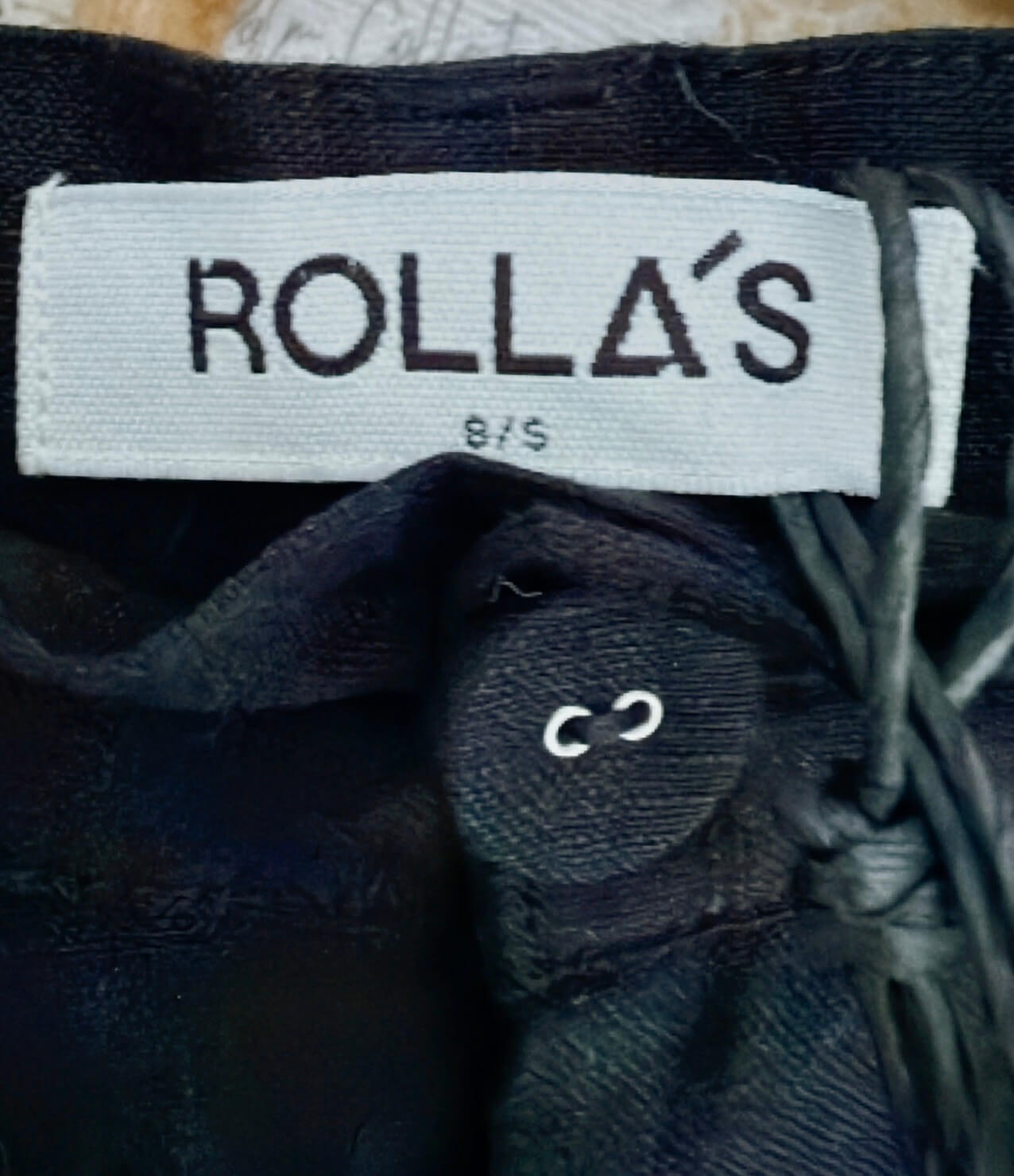 ROLLA'S // Chloe Pleat Linen Pants // Black // Size 8