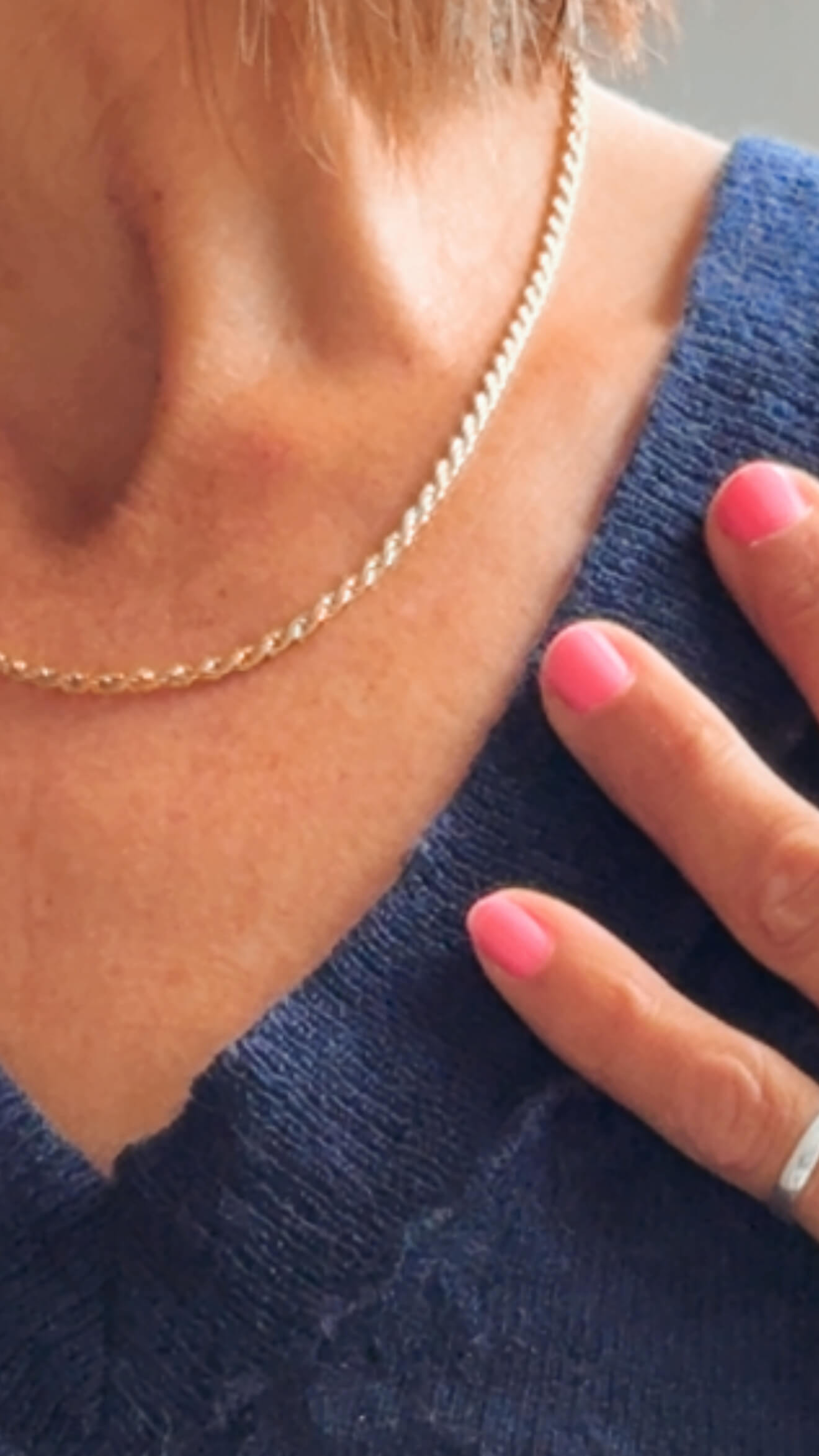LUNA + ROSE // Rhode Island Twisted Rope Chain // 18 kt Gold