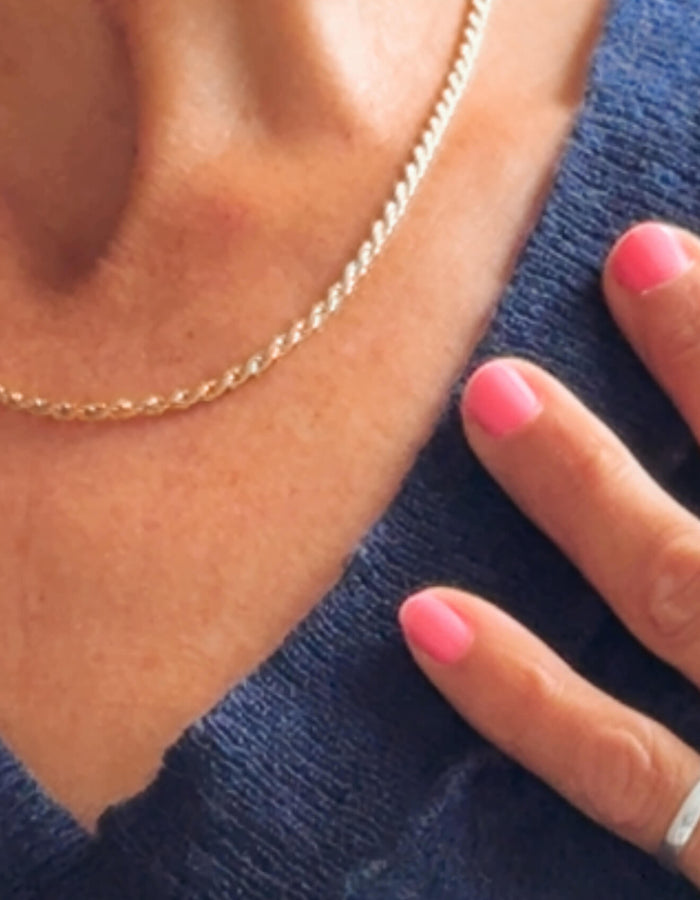 LUNA + ROSE // Rhode Island Twisted Rope Chain // 18 kt Gold