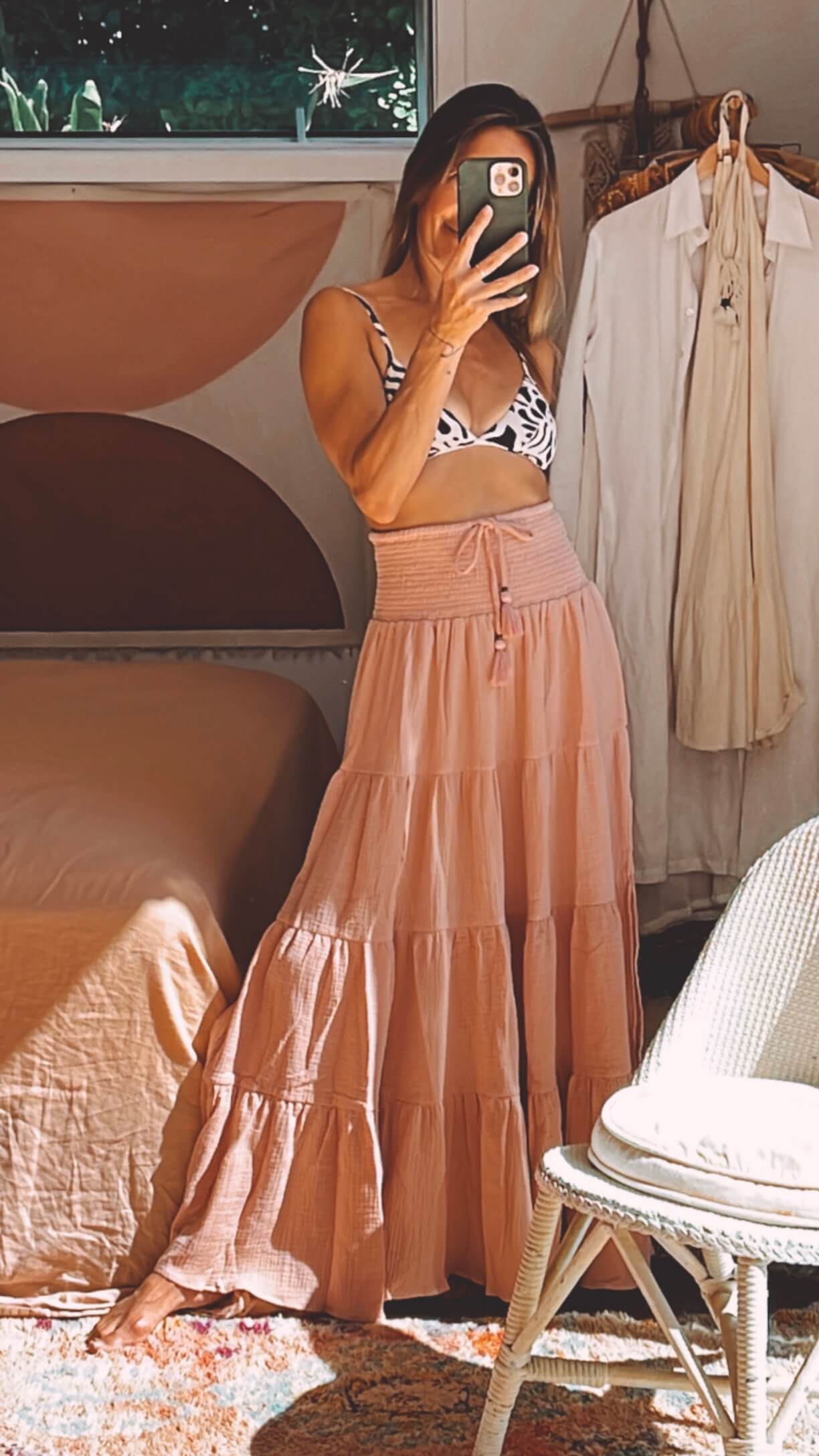 TANAH FOLK // Pheonix Skirt // Peony // S/M