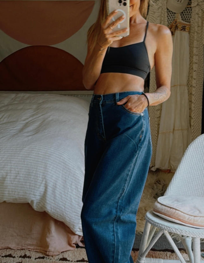 ROLLA'S Gigi Barrel Jean // Forever Blue