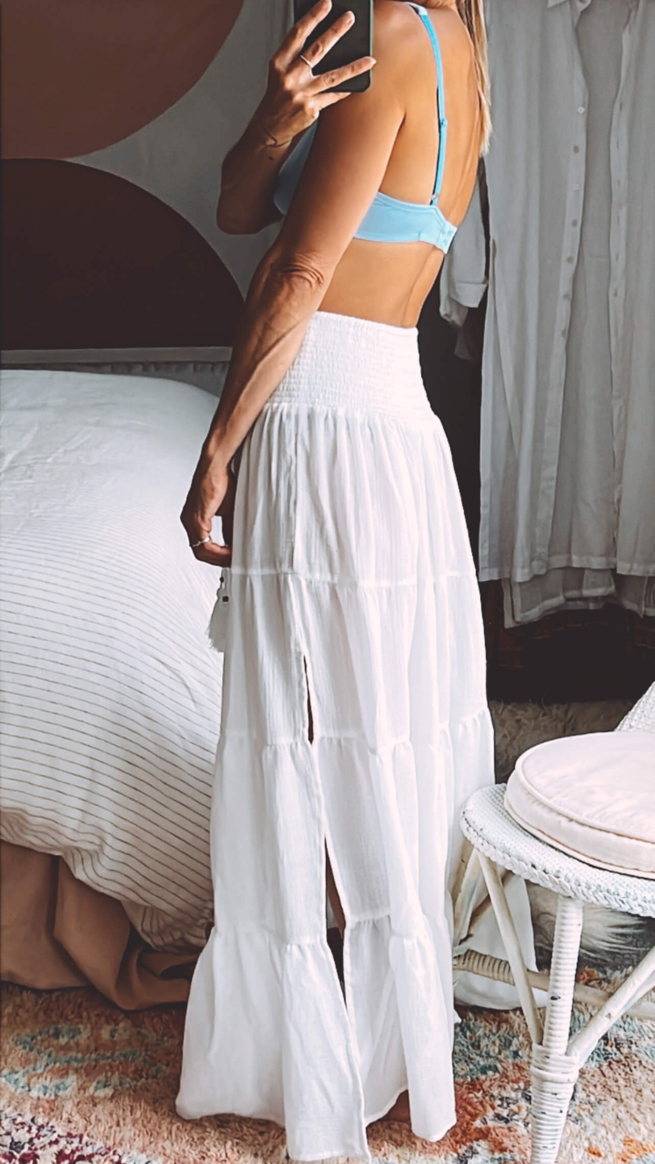 TANAH FOLK // Pheonix Skirt // Dove // S/M