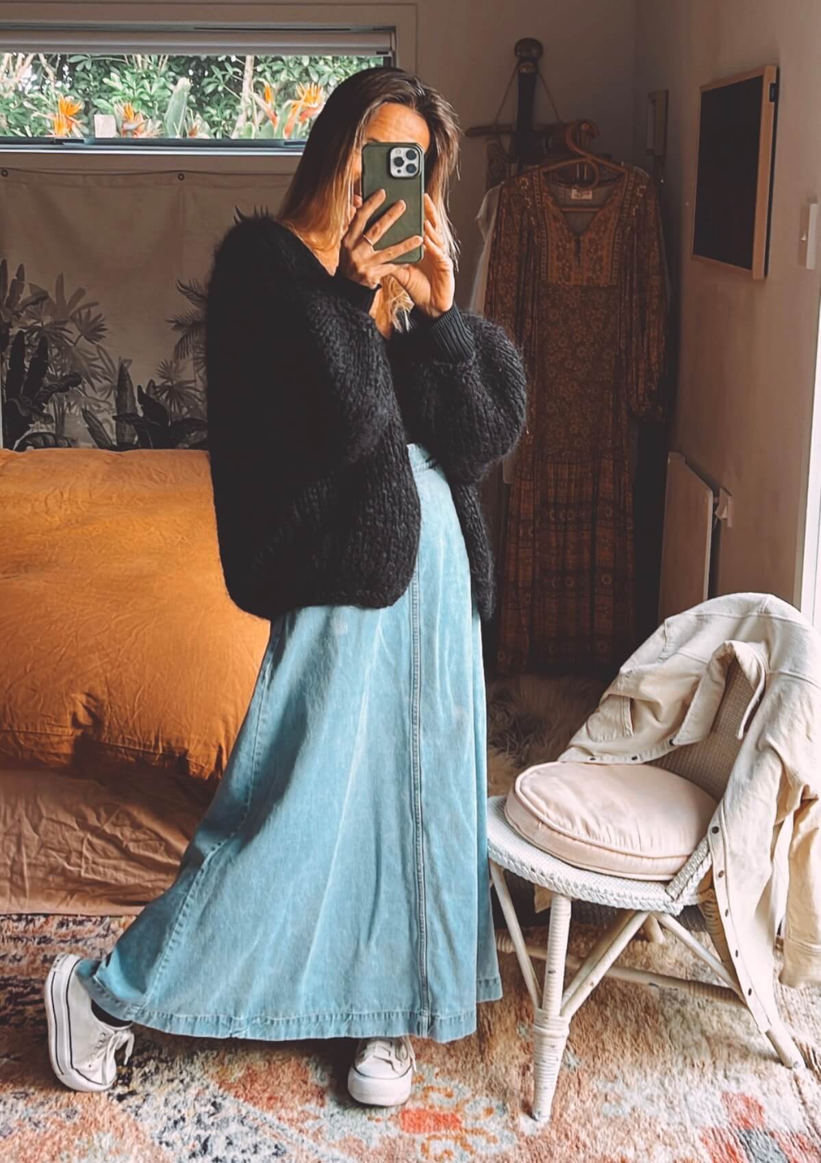 WORN + WILDER // Be Wilder // Mohair Cardi // Black