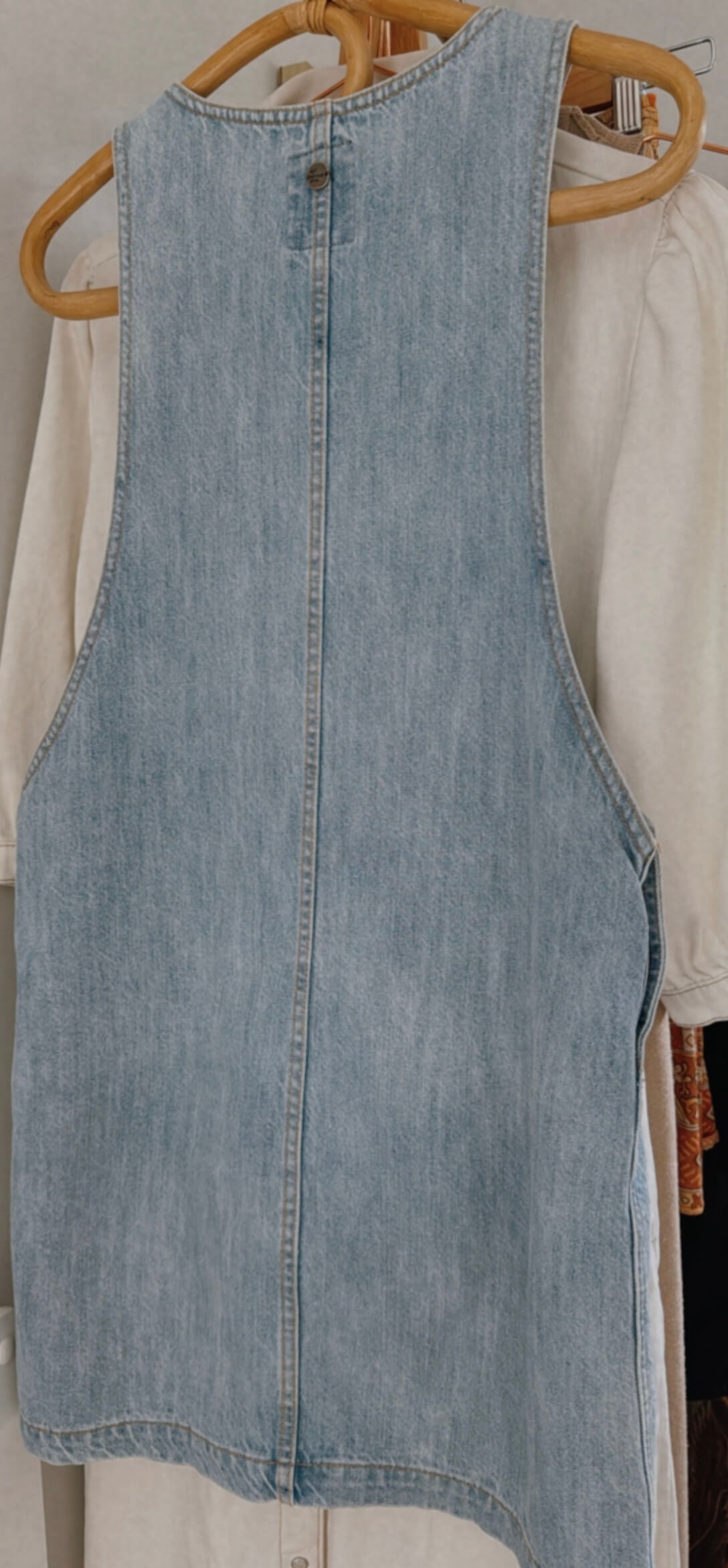 ALL ABOUT EVE // Denim Pinafore Dress // Size 10