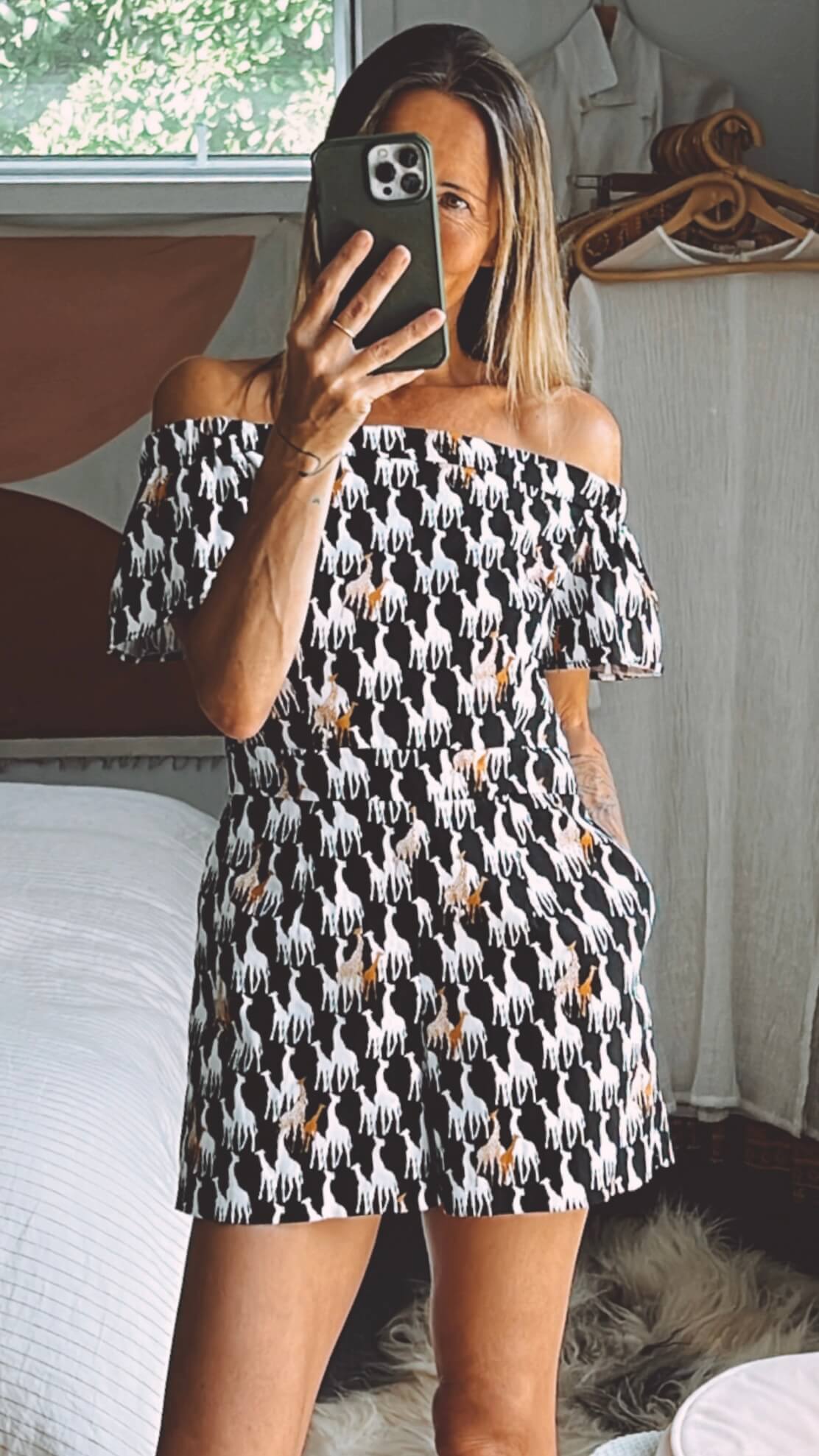 ZARA // Giraffe Romper // Medium