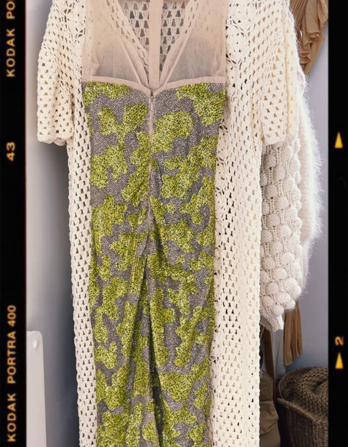 RACHEL GILBERT // Sequin Beaded Dress // Size 1 (8)