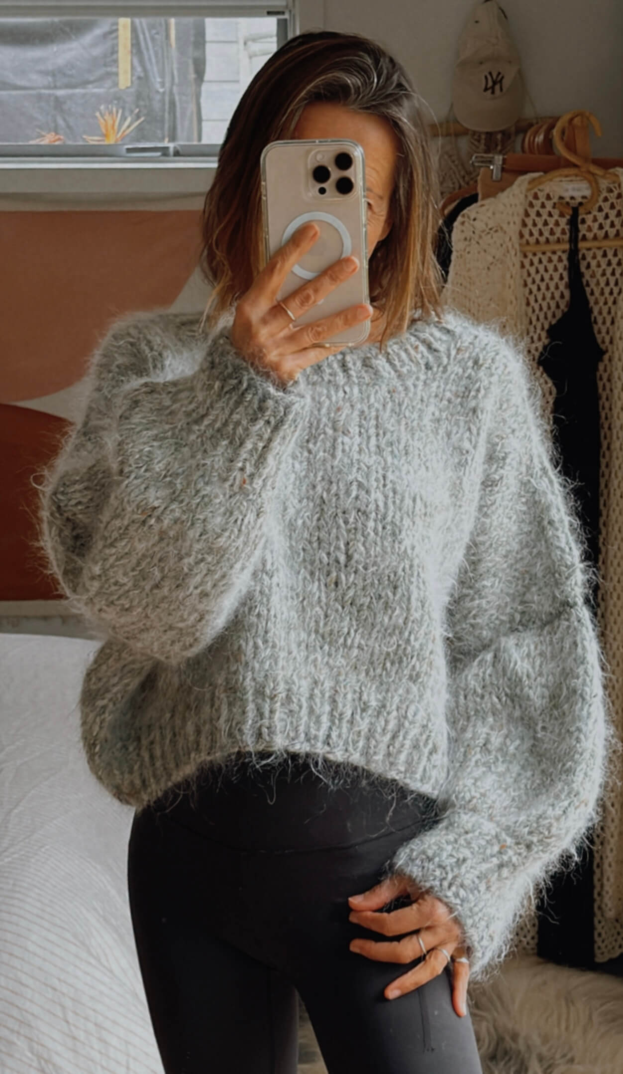 ITCHY KNITS Cropped Jersey // Mohair blend // S/M