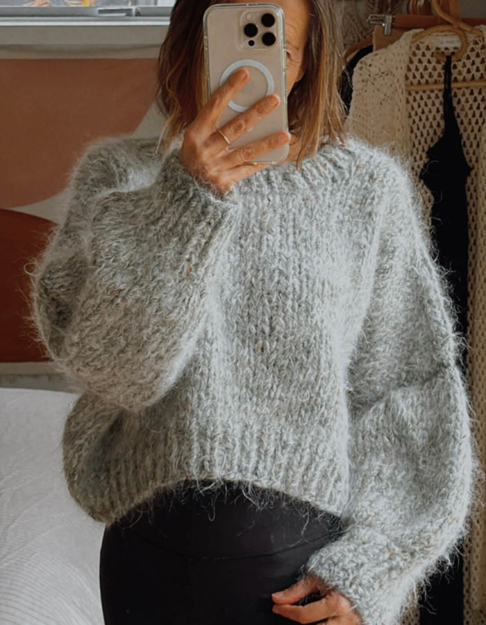 ITCHY KNITS Cropped Jersey // Mohair blend // S/M