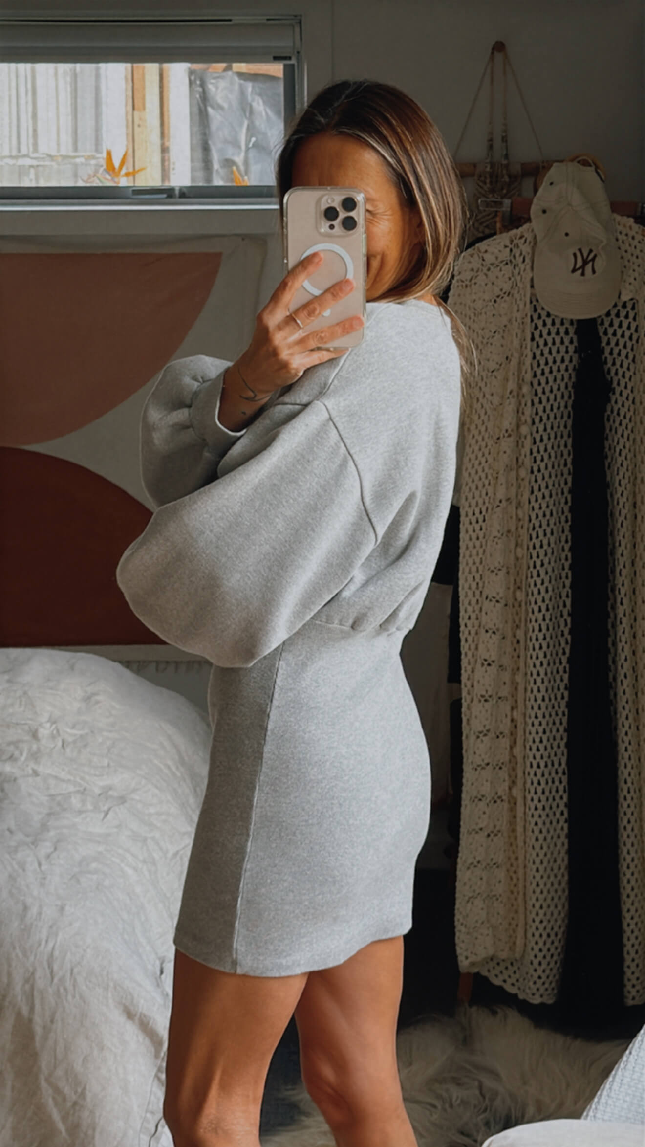 CLOTH // Sweatshirt Dress // Grey // Small