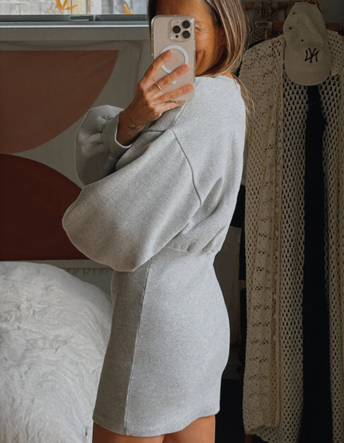 CLOTH // Sweatshirt Dress // Grey // Small