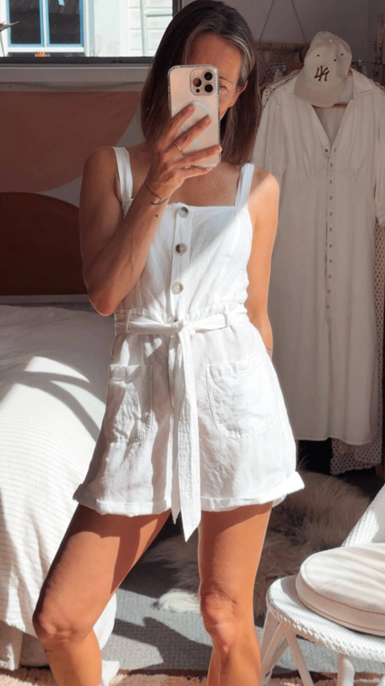 GLASSONS // White Romper // Size 8