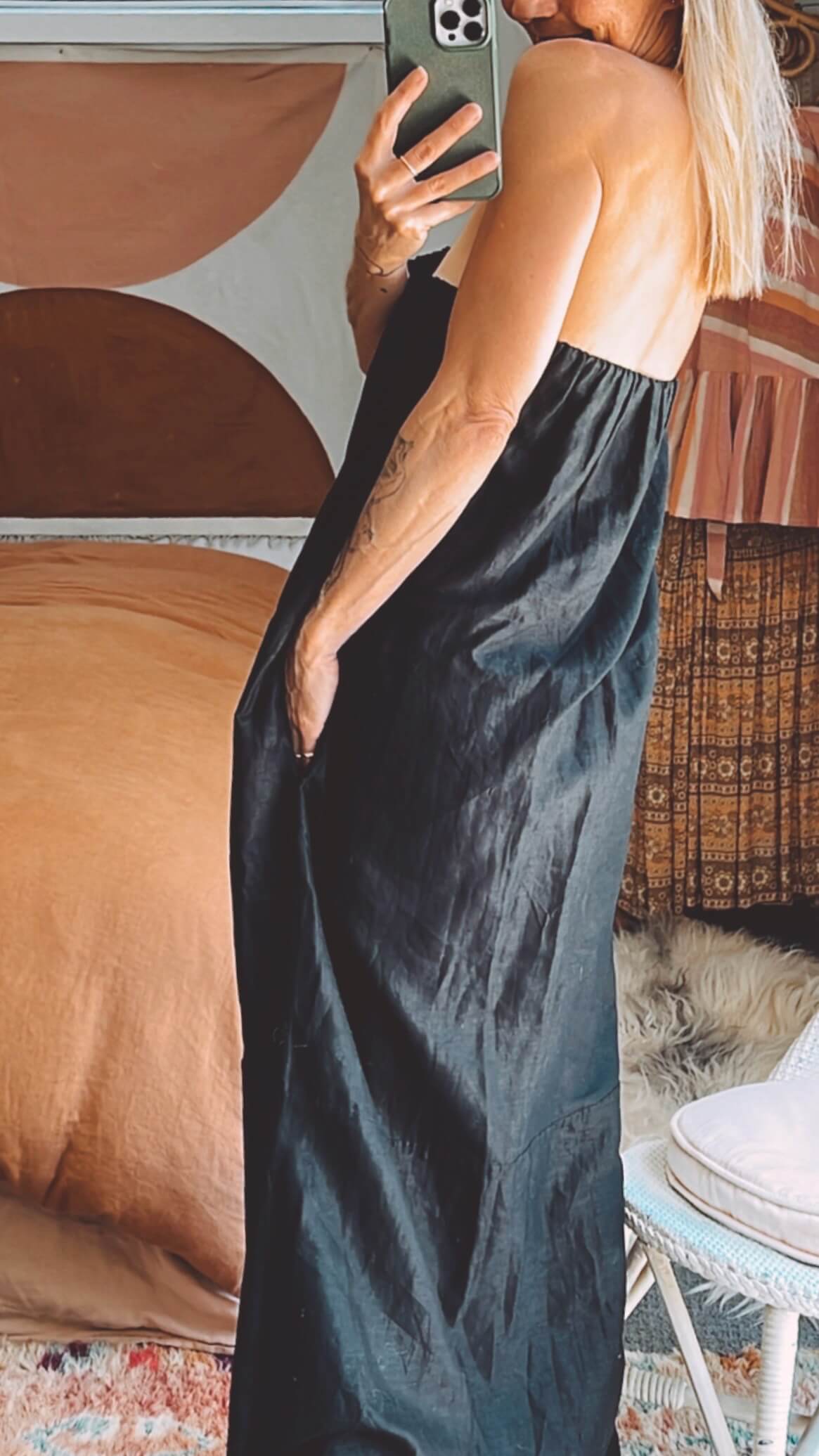 MARLE // Jean Dress // Black // S/M