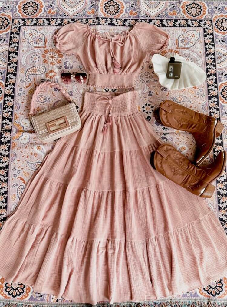 TANAH FOLK // Pheonix Skirt // Peony // S/M