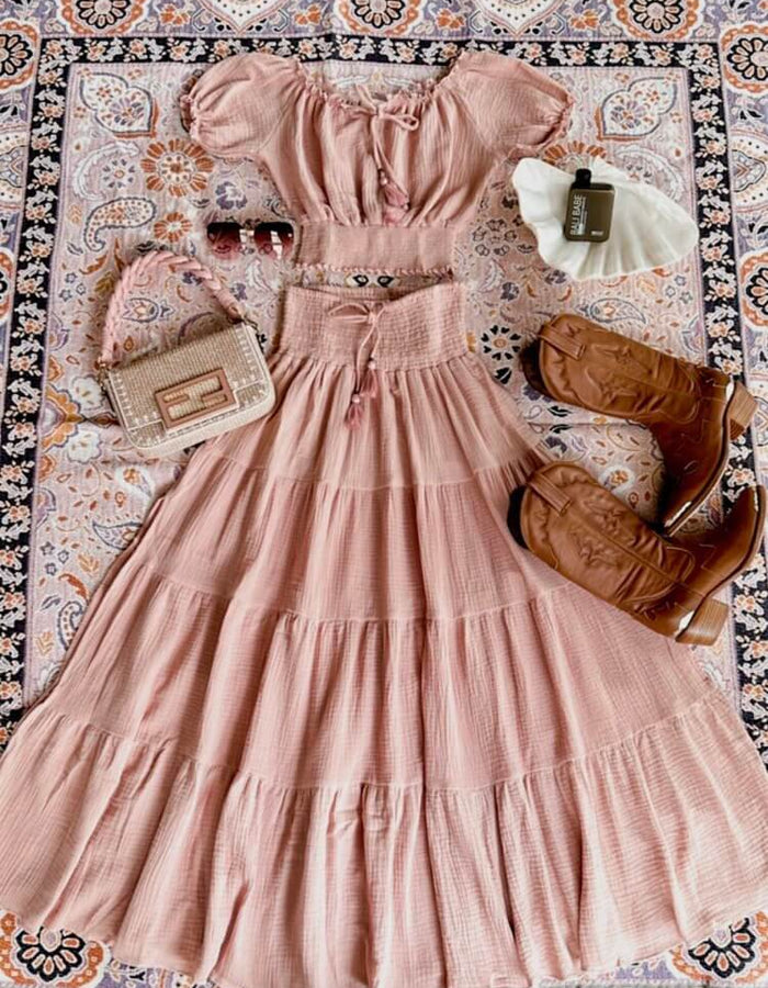 TANAH FOLK // Pheonix Skirt // Peony // S/M
