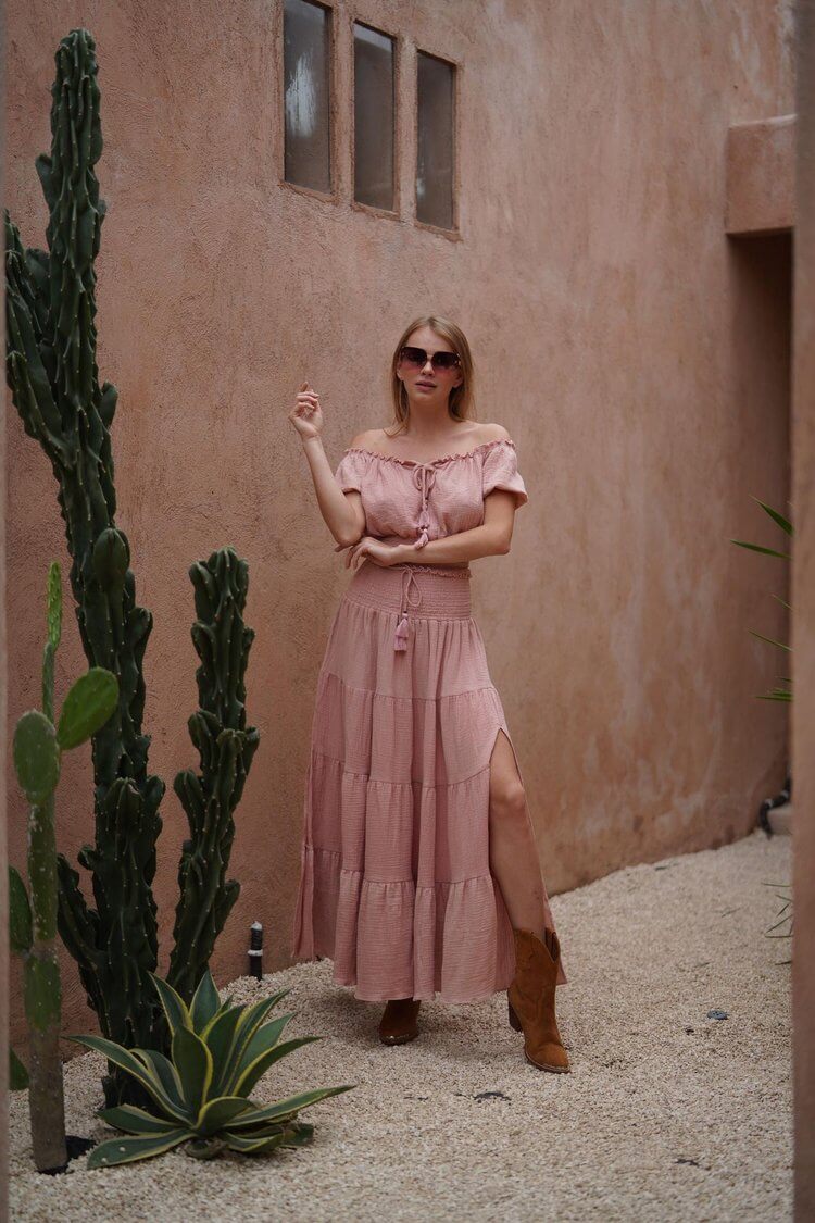 TANAH FOLK // Pheonix Skirt // Peony // S/M