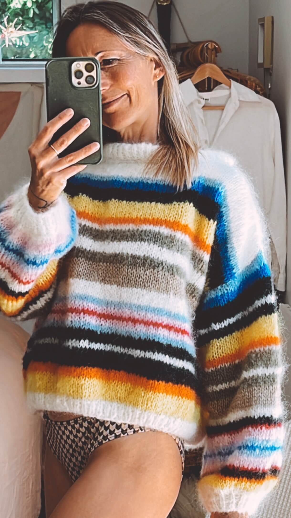 WORN + WILDER // The Stripy Cropped Crew // Custom Order