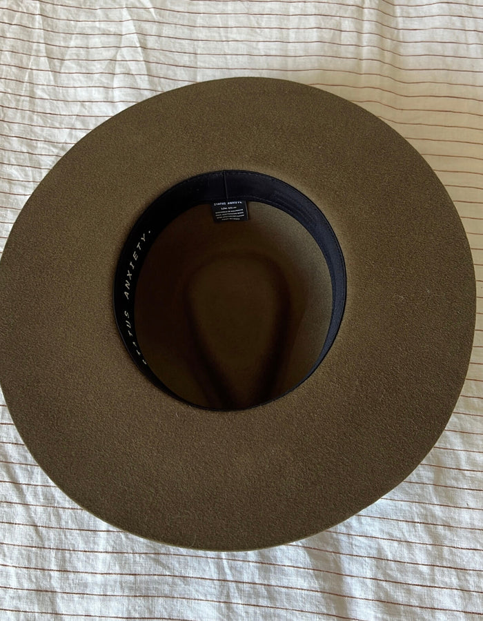 Status Anxiety No Stopping Us Fedora - FOREST // Size S/M