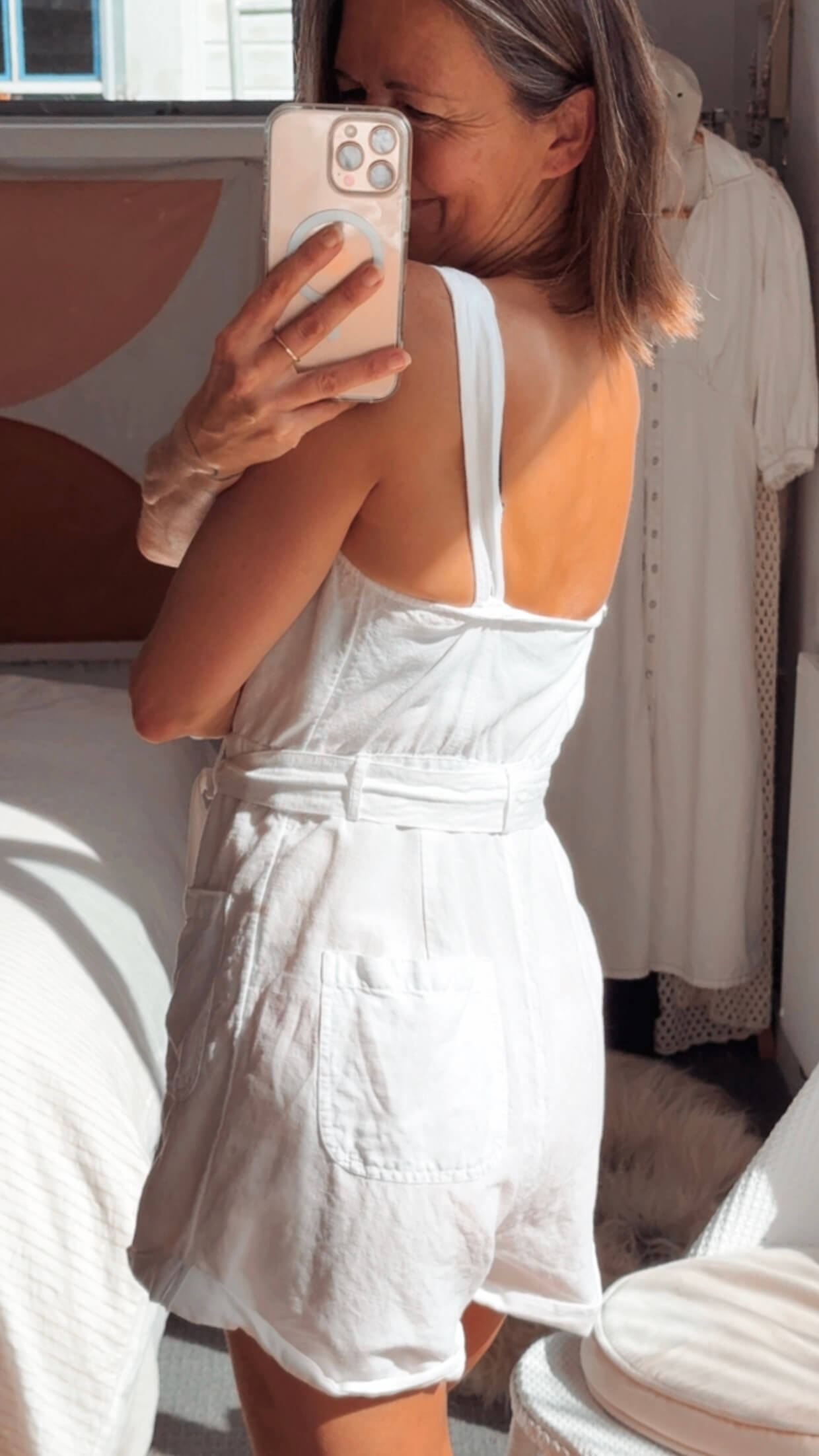 GLASSONS // White Romper // Size 8