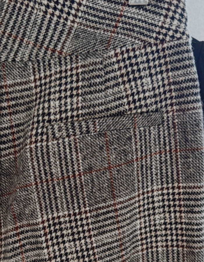 SILENCE WAS // Woollen Checked Pants // Size 8