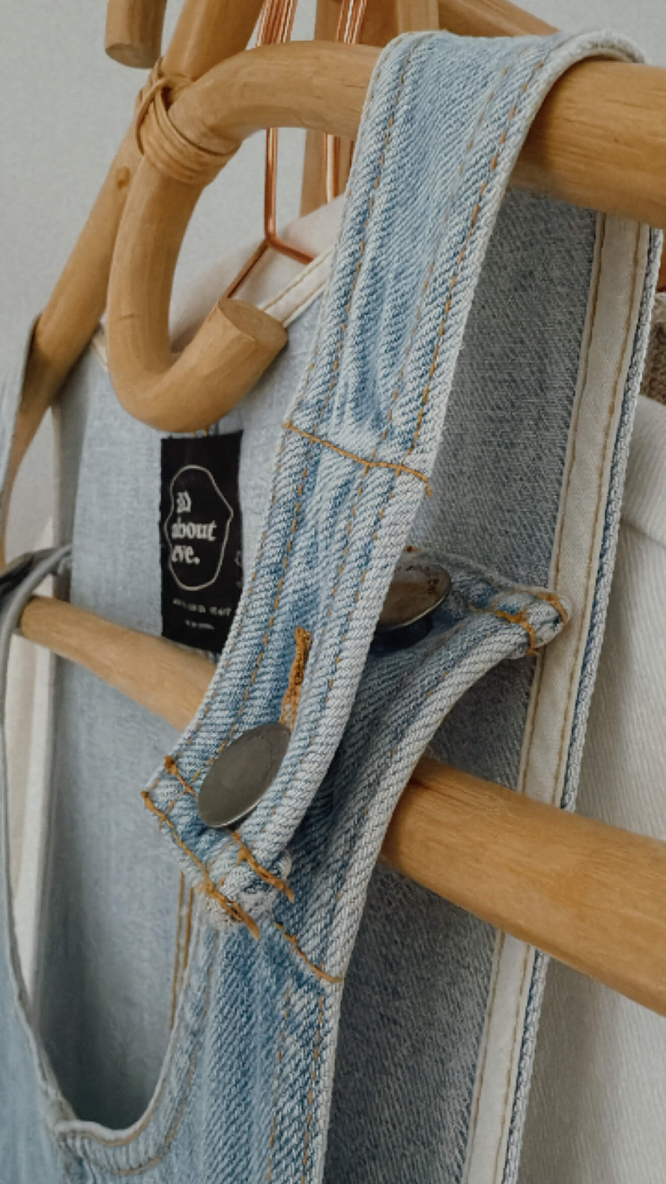 ALL ABOUT EVE // Denim Pinafore Dress // Size 10