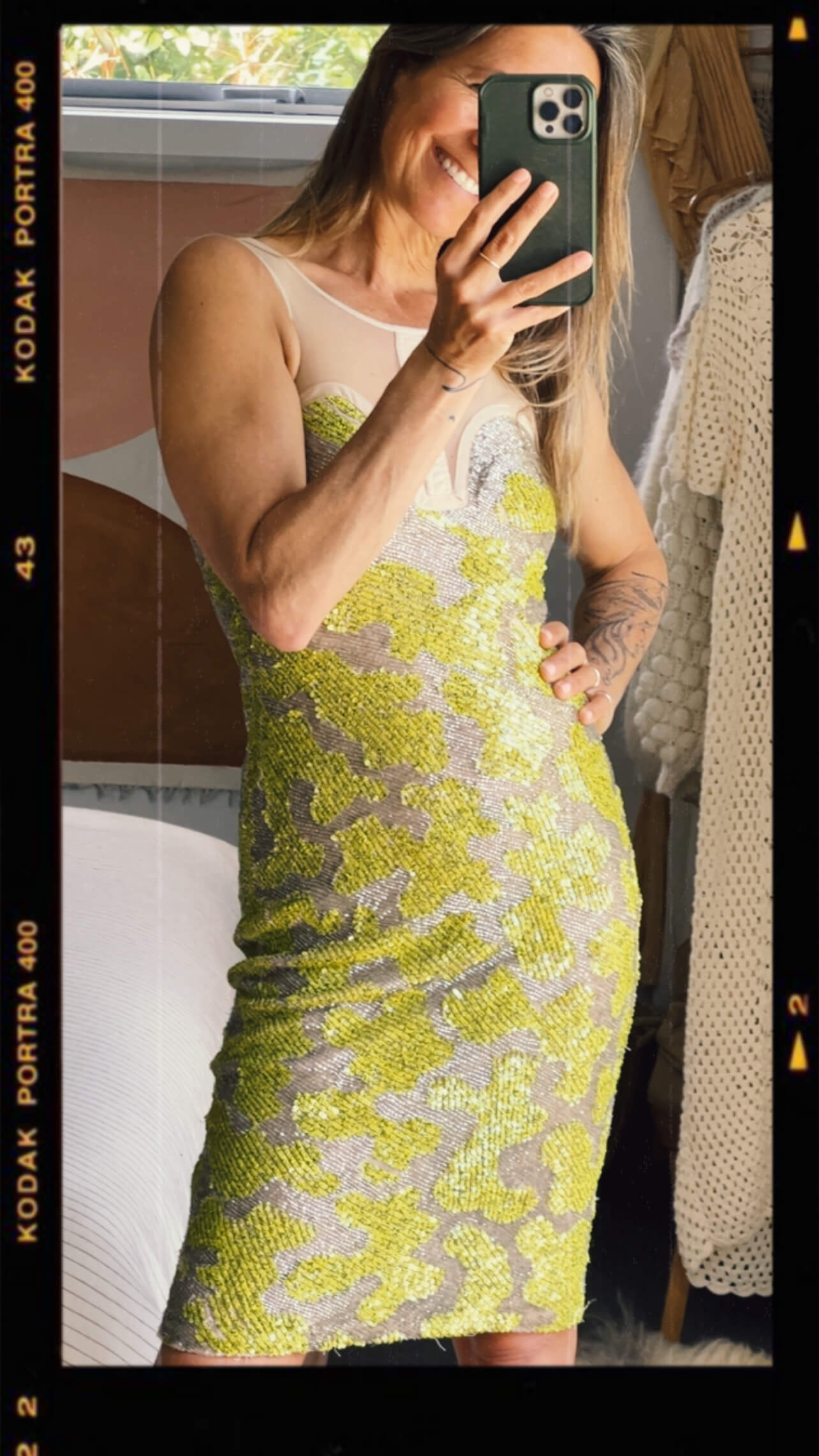 RACHEL GILBERT // Sequin Beaded Dress // Size 1 (8)