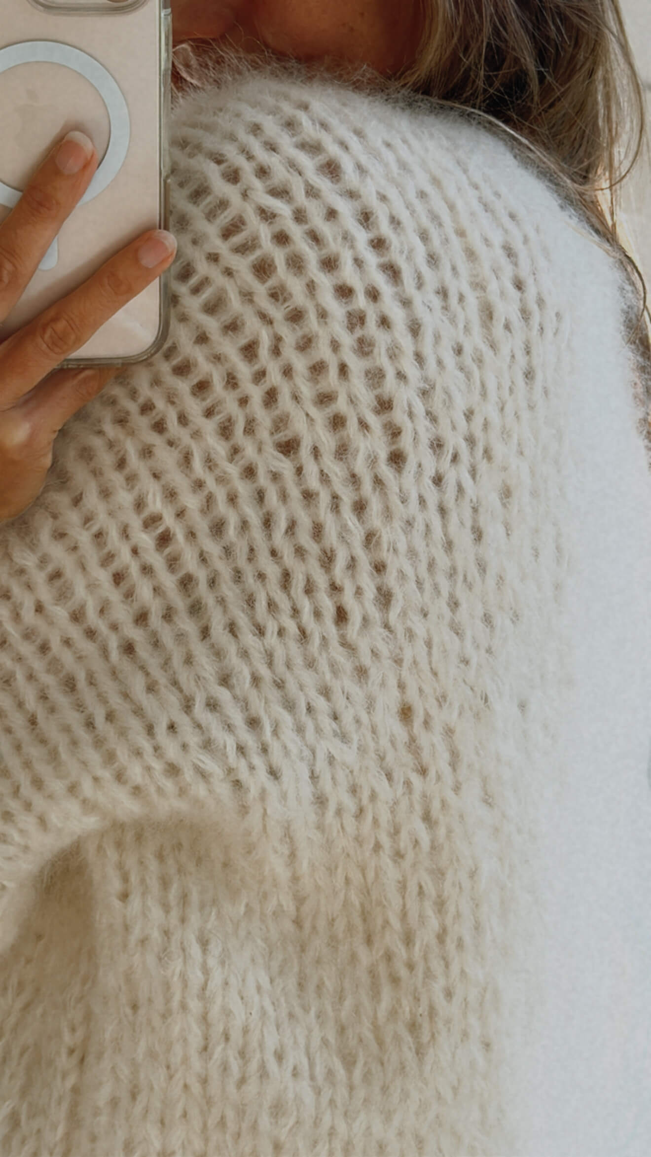WORN + WILDER // Be Wilder // Mohair Cardi // Cream