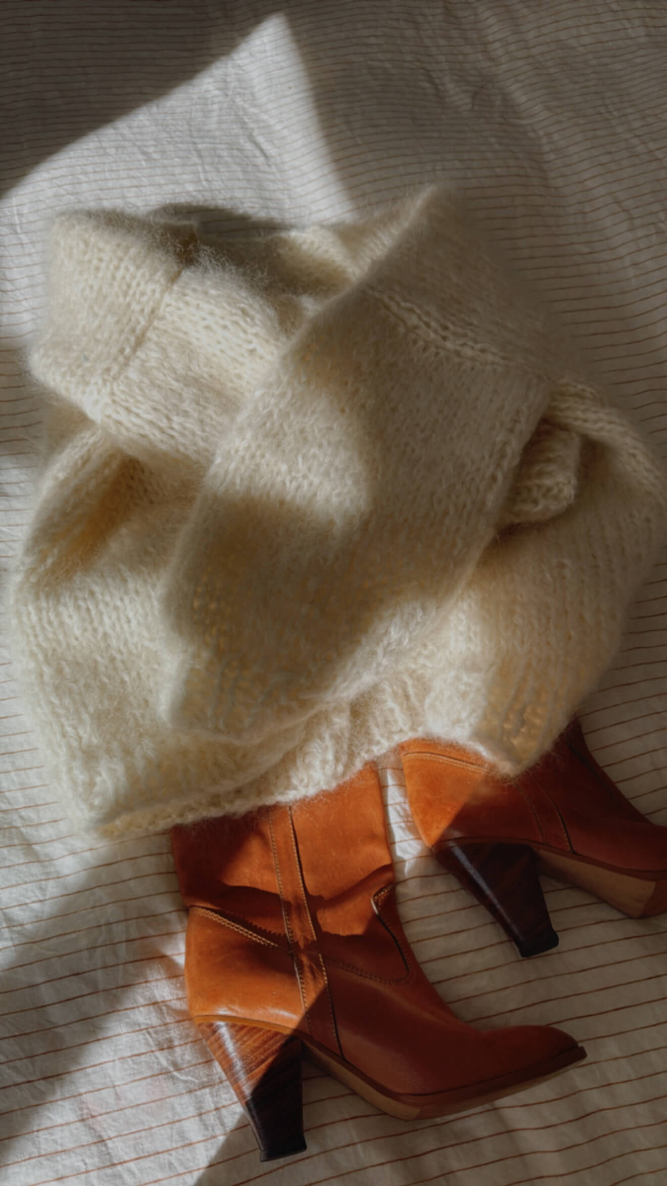 WORN + WILDER // Be Wilder // Mohair Cardi // Cream