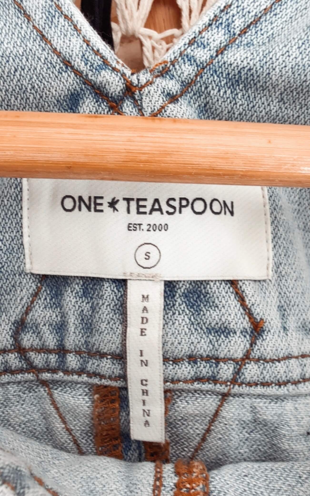 ONE TEASPOON // Denim Pinafore Dress // Small