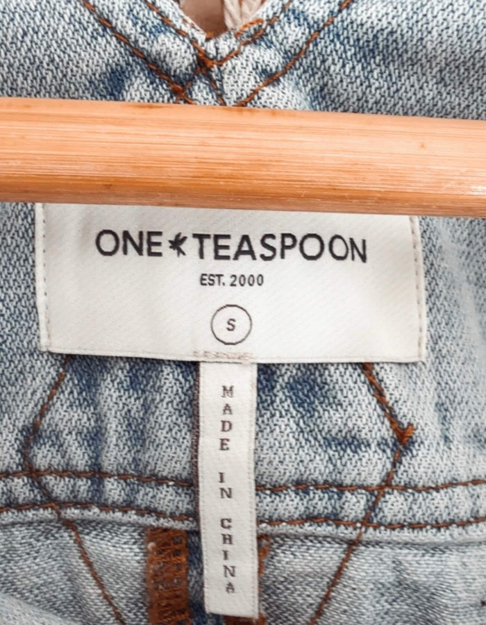 ONE TEASPOON // Denim Pinafore Dress // Small