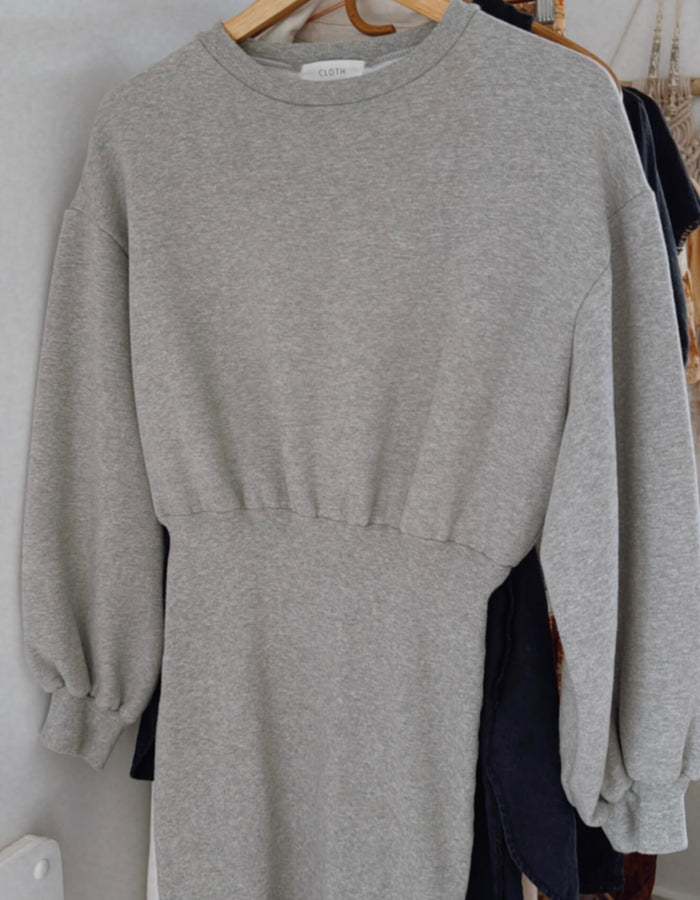 CLOTH // Sweatshirt Dress // Grey // Small