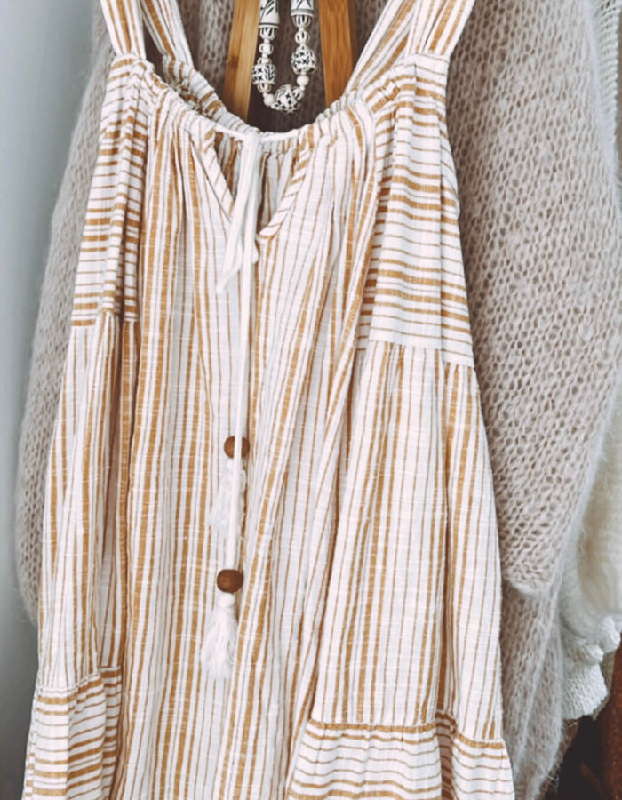 SPELL & THE GYPSY COLLECTIVE // Lady Palm Strappy Mini Dress // Small