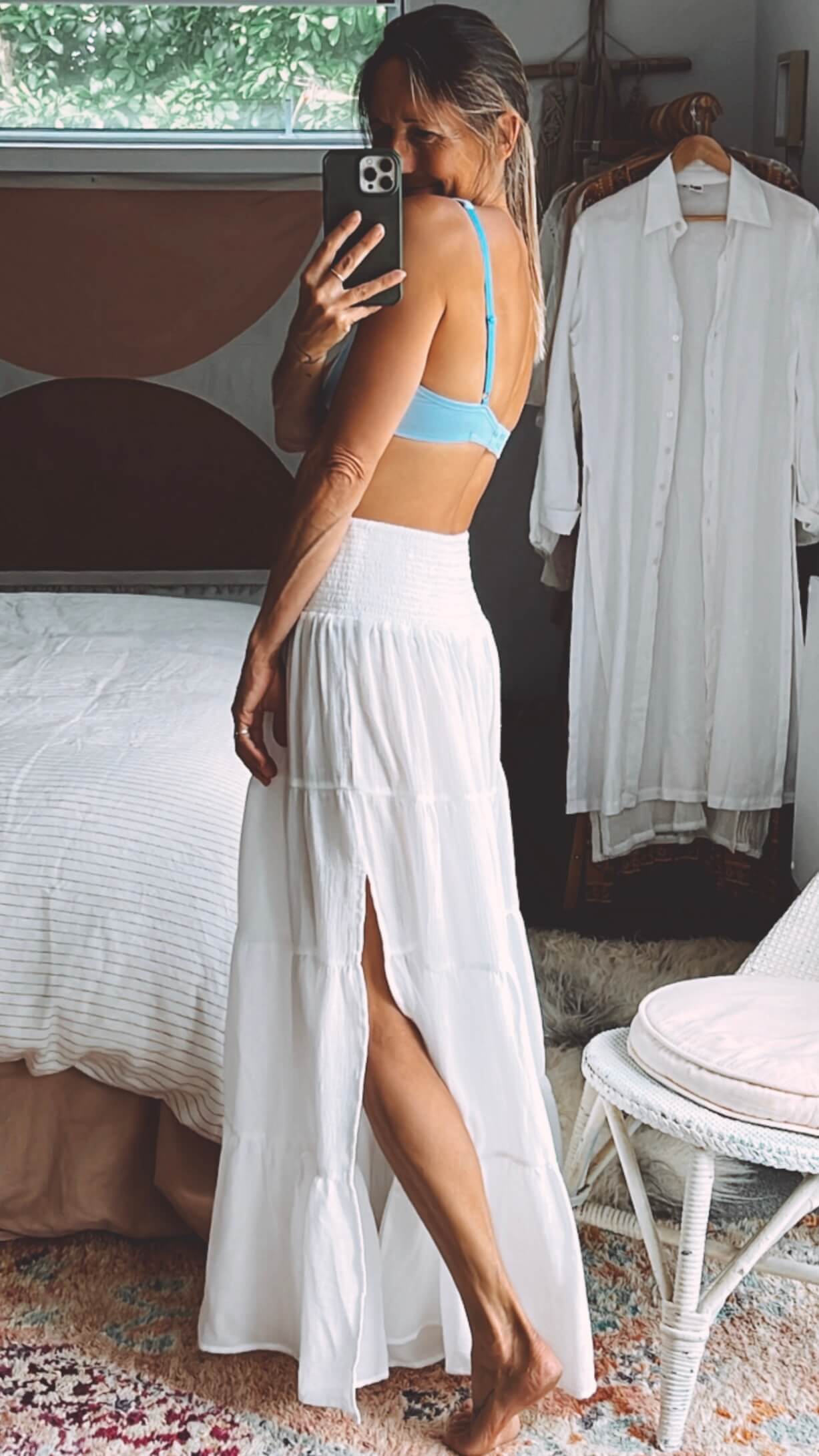 TANAH FOLK // Pheonix Skirt // Dove // S/M