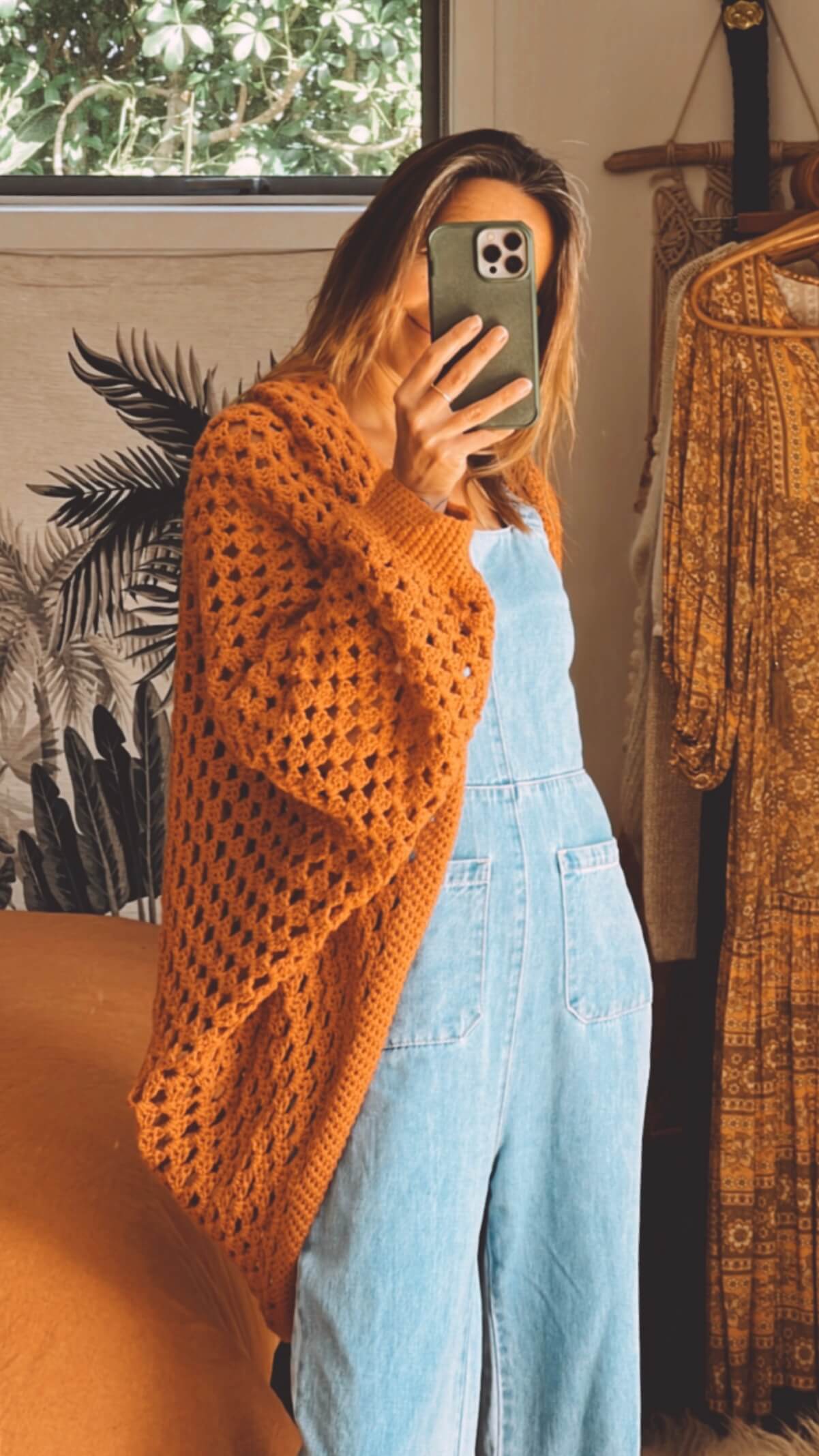 Oversized Crochet Cardi // Free Size