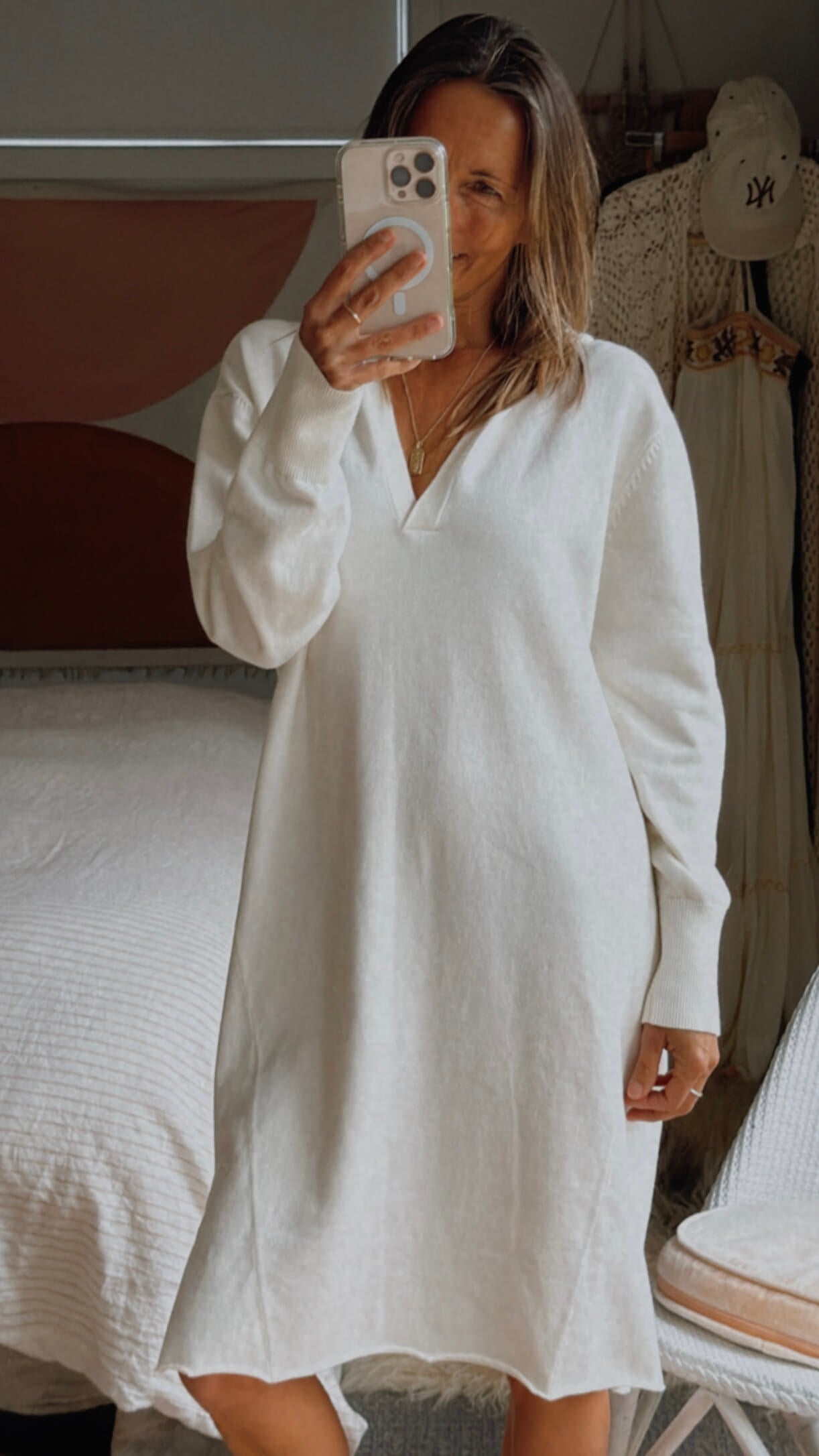 COUNTRY ROAD // Sweatshirt Dress // Cream // Medium