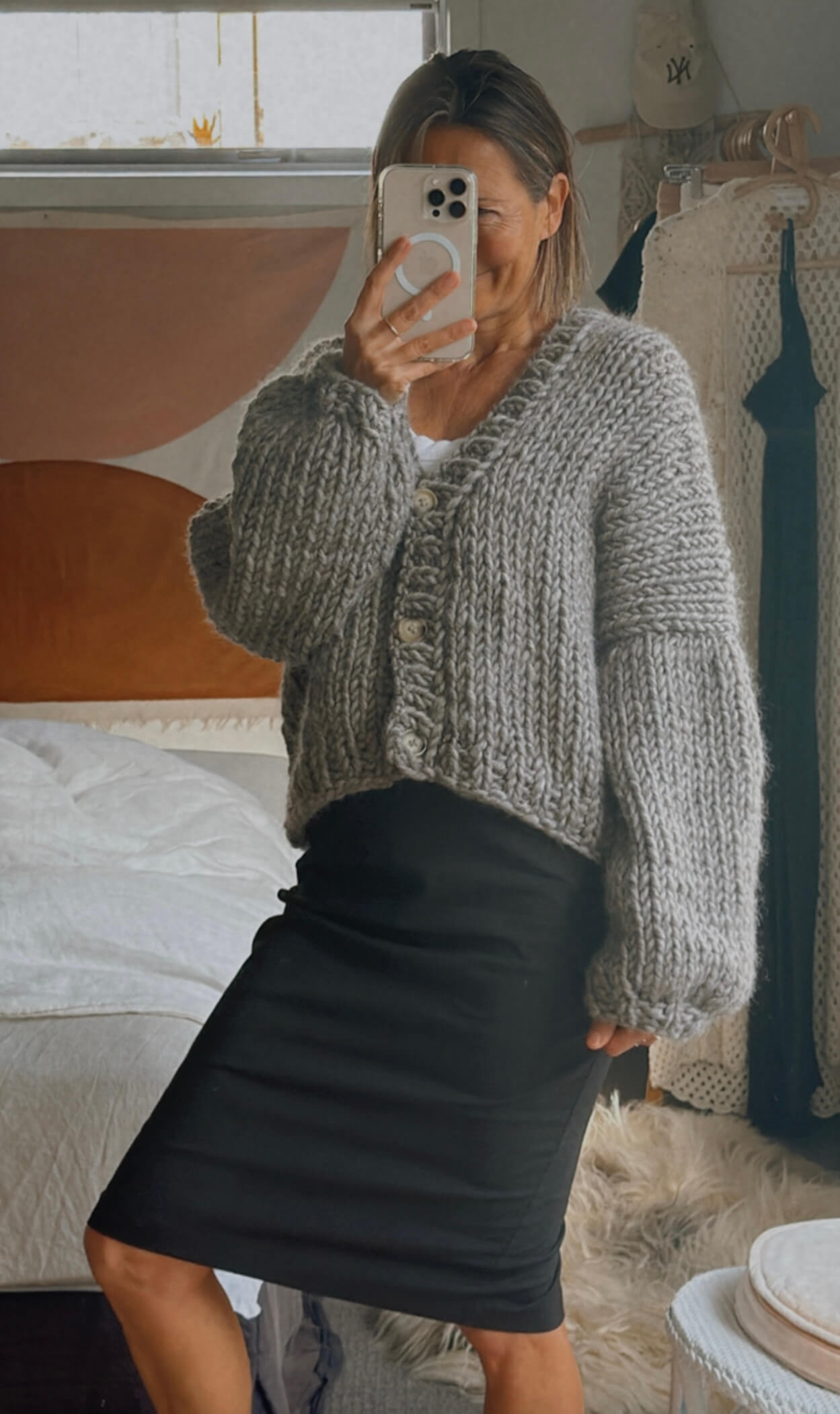 WORN + WILDER // The Basic Cardi // Grey