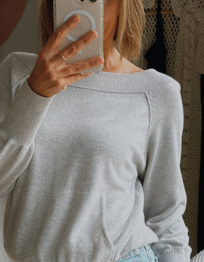 WITCHERY // Wool Blend Jersey // Grey // XXS